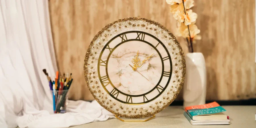 Resin Geode Clock