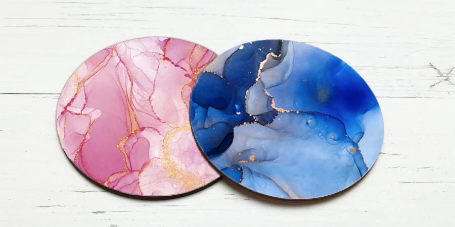 Alcohol Ink Coasters