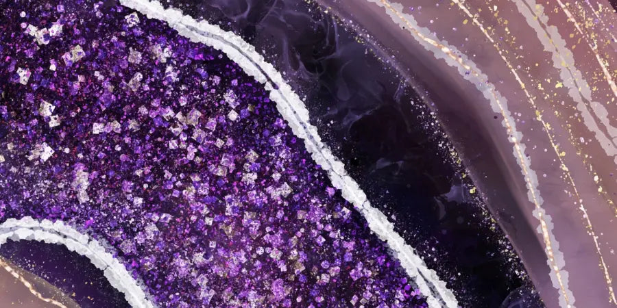 Learn Sparkling Geode Artwork | Detailed Workshop