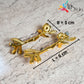 FLOWER BRANCH Metal TRAY HANDLE GOLDEN