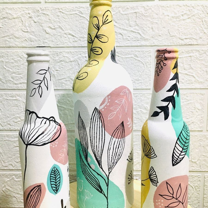 Bottle Art using Acrlic Color
