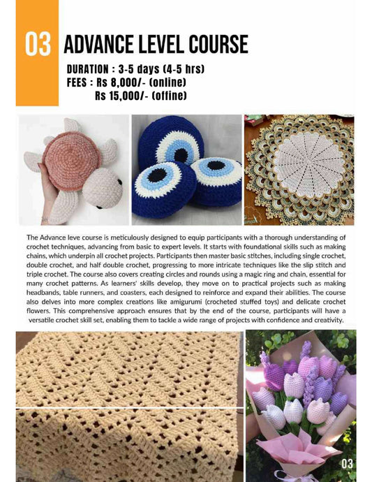 Crochet Advance Level Course
