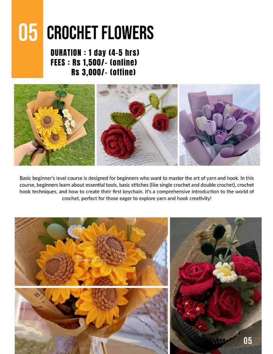 Crochet Flowers (1 Flower Only)
