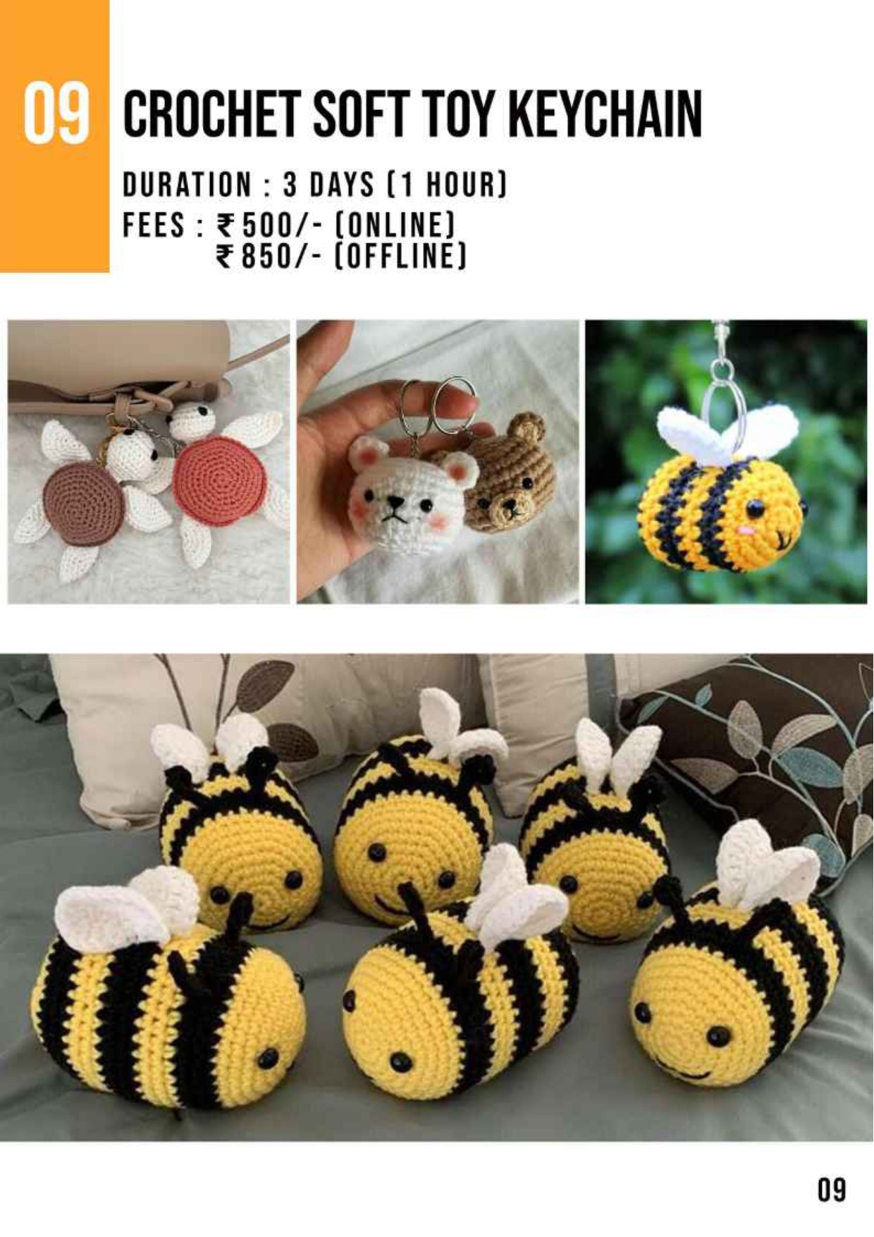 Enroll Corchet Soft Toy Keychain Crafting Course Online