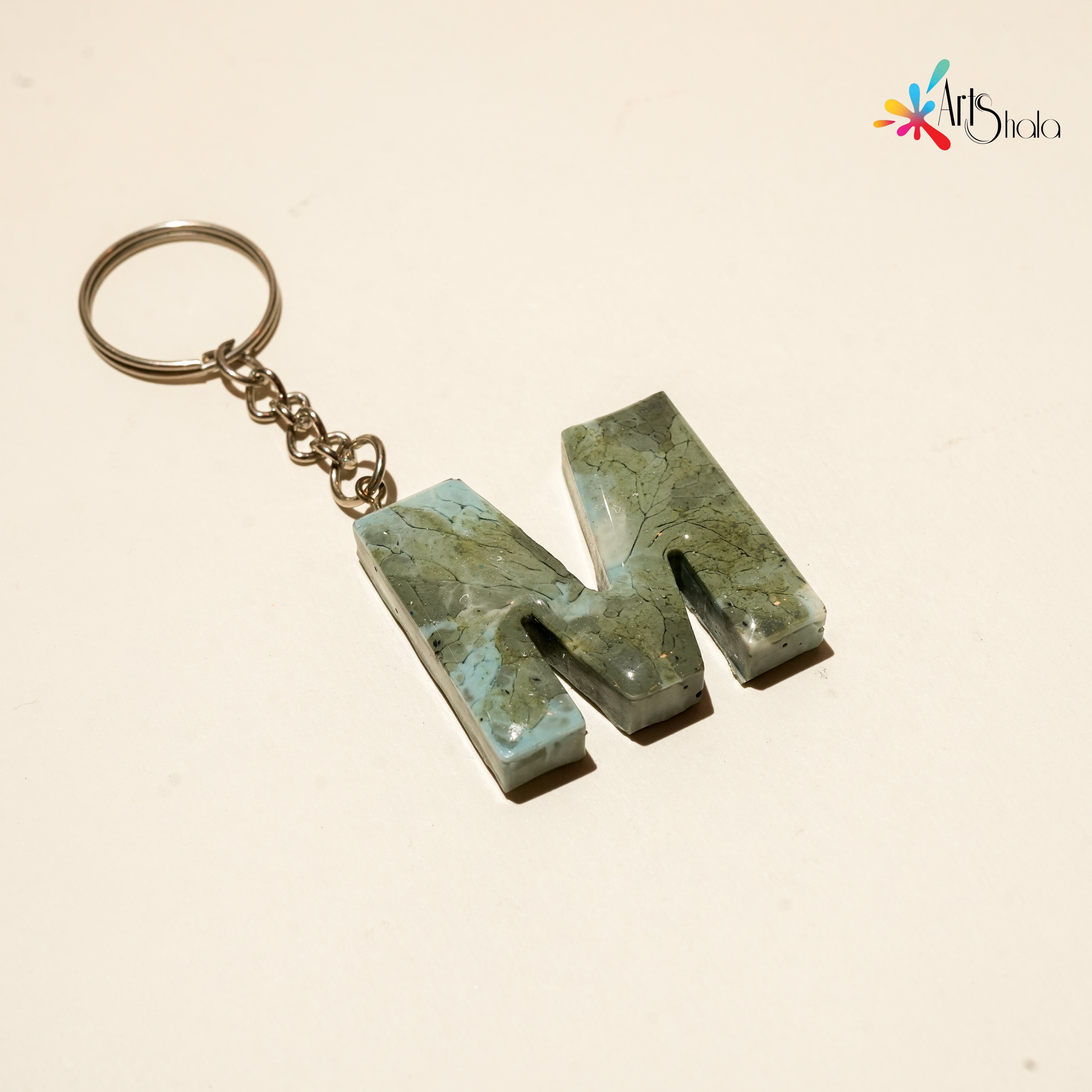 Buy M Letter Keychain online from Arts Shala