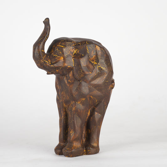 Wooden Elephant Figurine