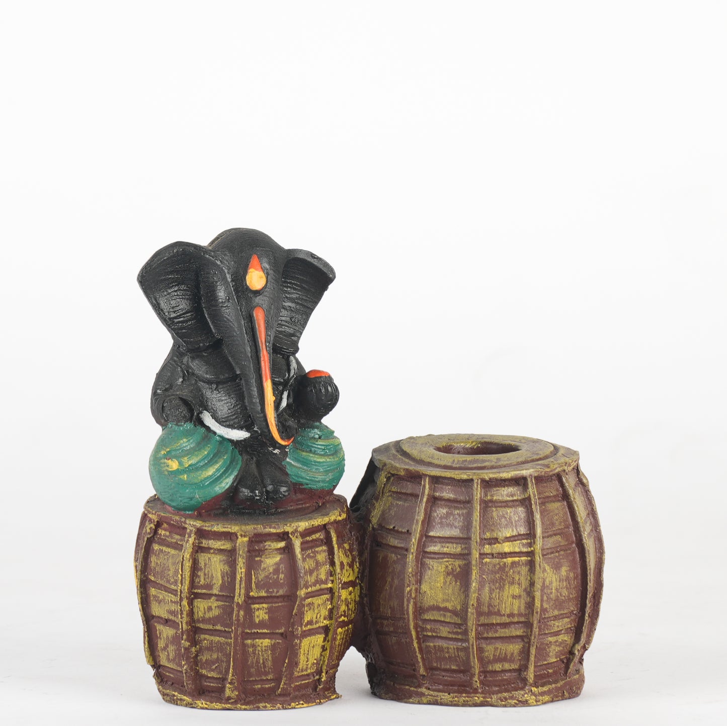 Polyresin Lord Ganesha with Dholak