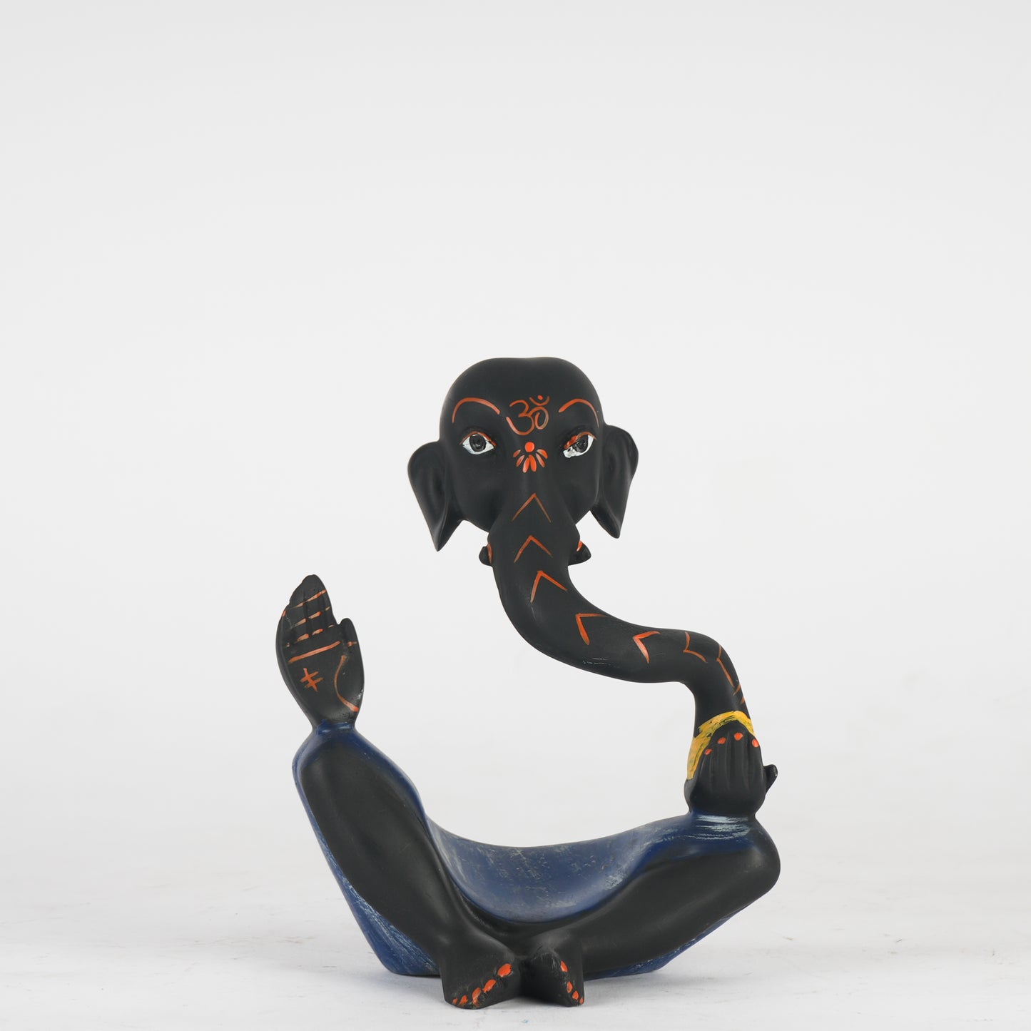 Polyresin Black Antique Ganesha Idol