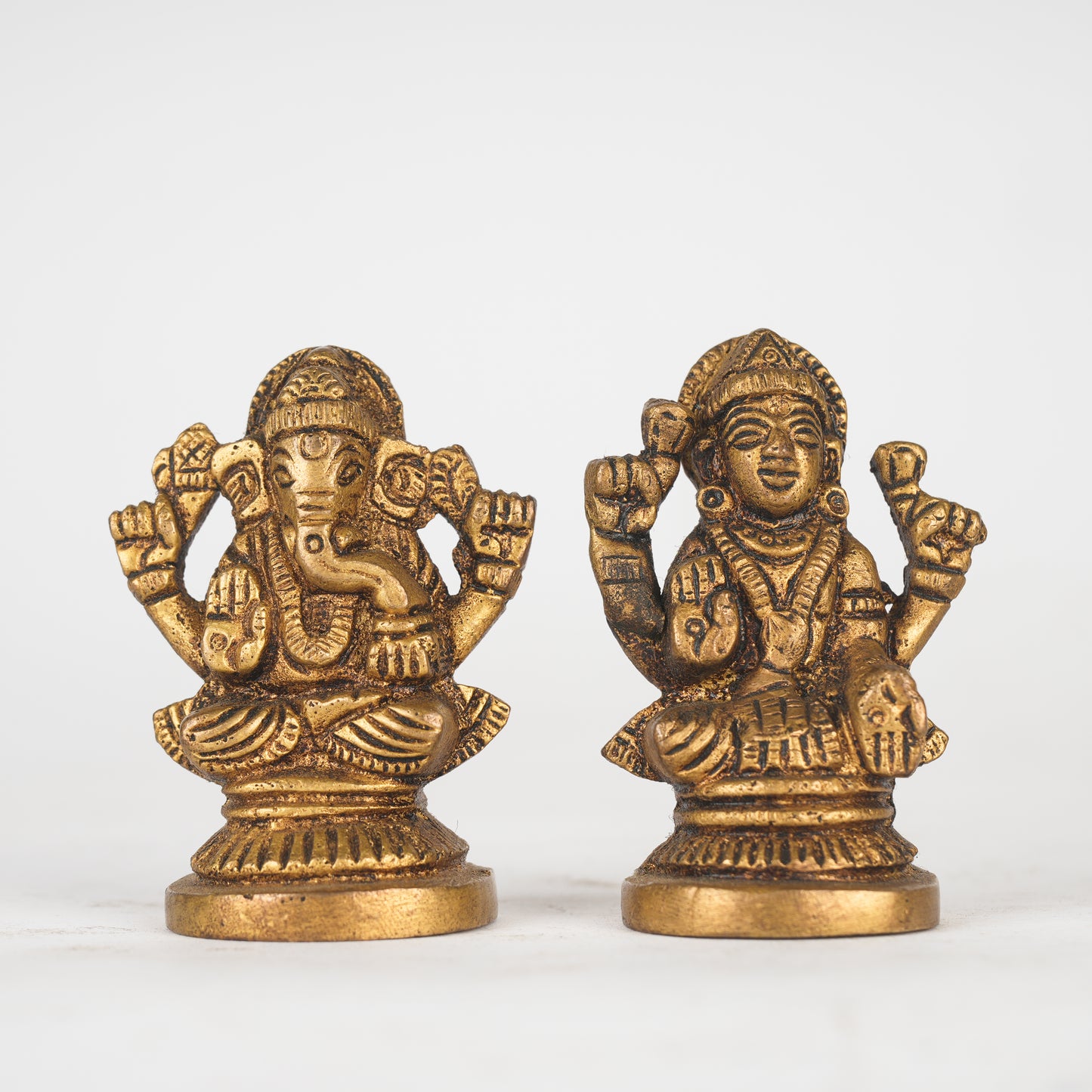 Laxmi Ganesh Brass Murti