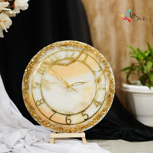 Resin clock with roman Ring