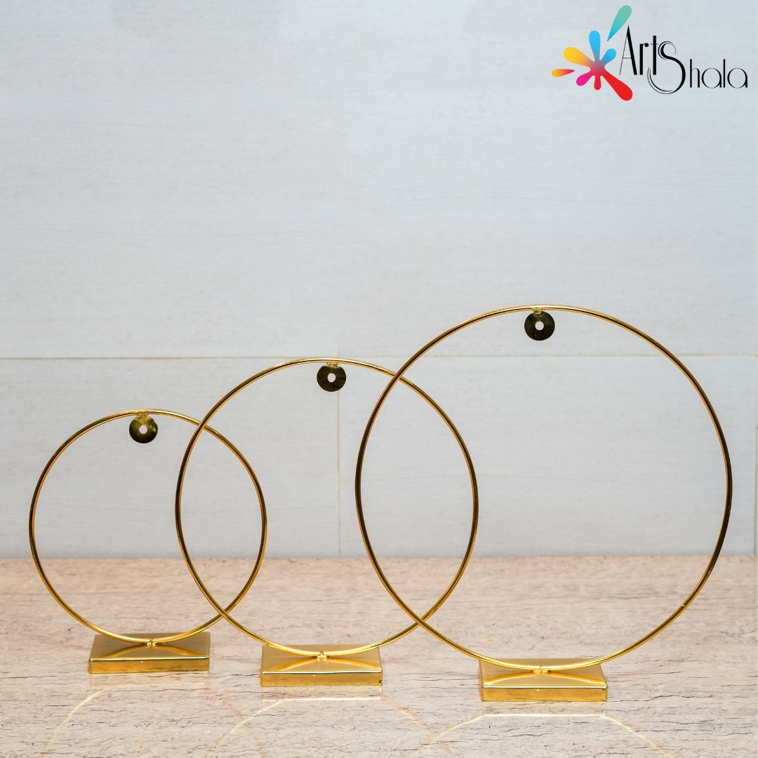Buy Golden Metal Loop Stand for Photoframe Online
