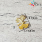 Butterfly-shaped Metal Tray Handle Golden