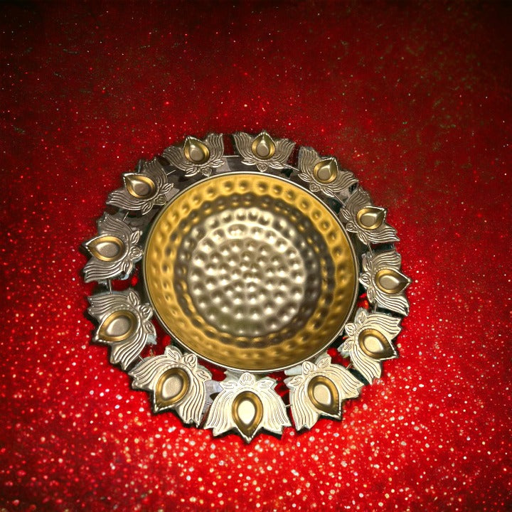 Lotus Diya Plate