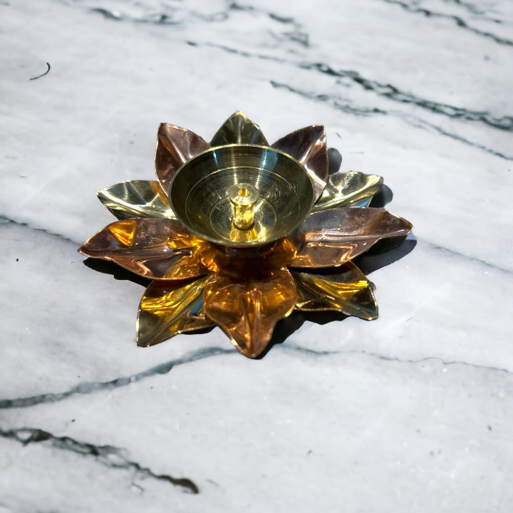 Brass Lotus Diyas