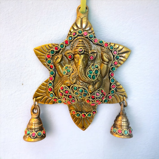 Wall Mounted Brass Ganesh Hanging