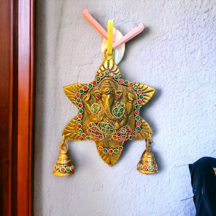 Wall Mounted Brass Ganesh Hanging