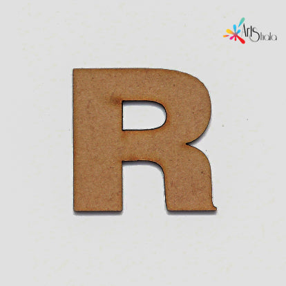 R Upper Case Letter MDF Cutouts