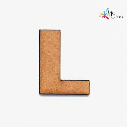 L Upper Case Letter MDF Cutouts