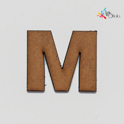 M Upper Case Letter MDF Cutouts