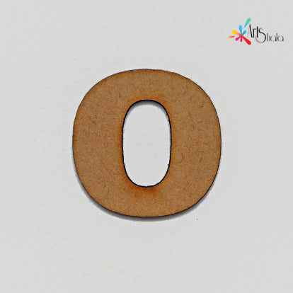 O Upper Case Letter MDF Cutouts