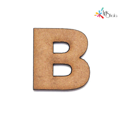 B Upper Case Letter MDF Cutouts