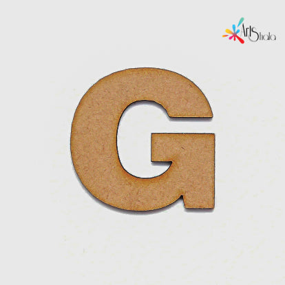 G Upper Case Letter MDF Cutouts