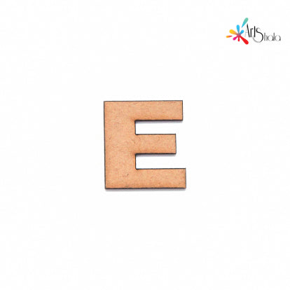 E Upper Case Letter MDF Cutouts