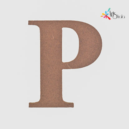 P Upper Case Letter MDF Cutouts