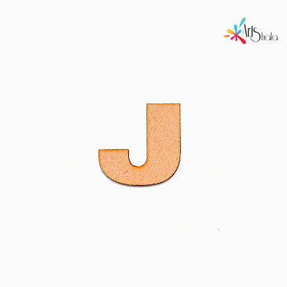 J Upper Case Letter MDF Fridge magnet Cutouts