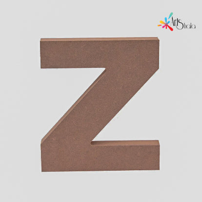 Z Upper Case Letter MDF Fridge magnet Cutouts