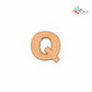 Q Upper Case Letter MDF Fridge magnet Cutouts