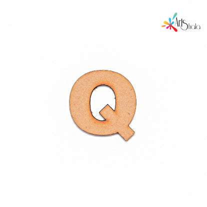 Q Upper Case Letter Cutouts