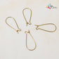 4 Golden Earrings wire metals hook