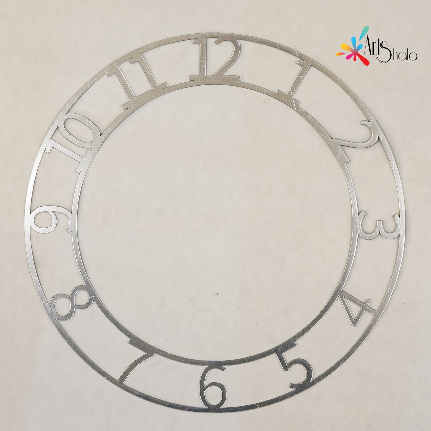 Silver Acrylic Clock