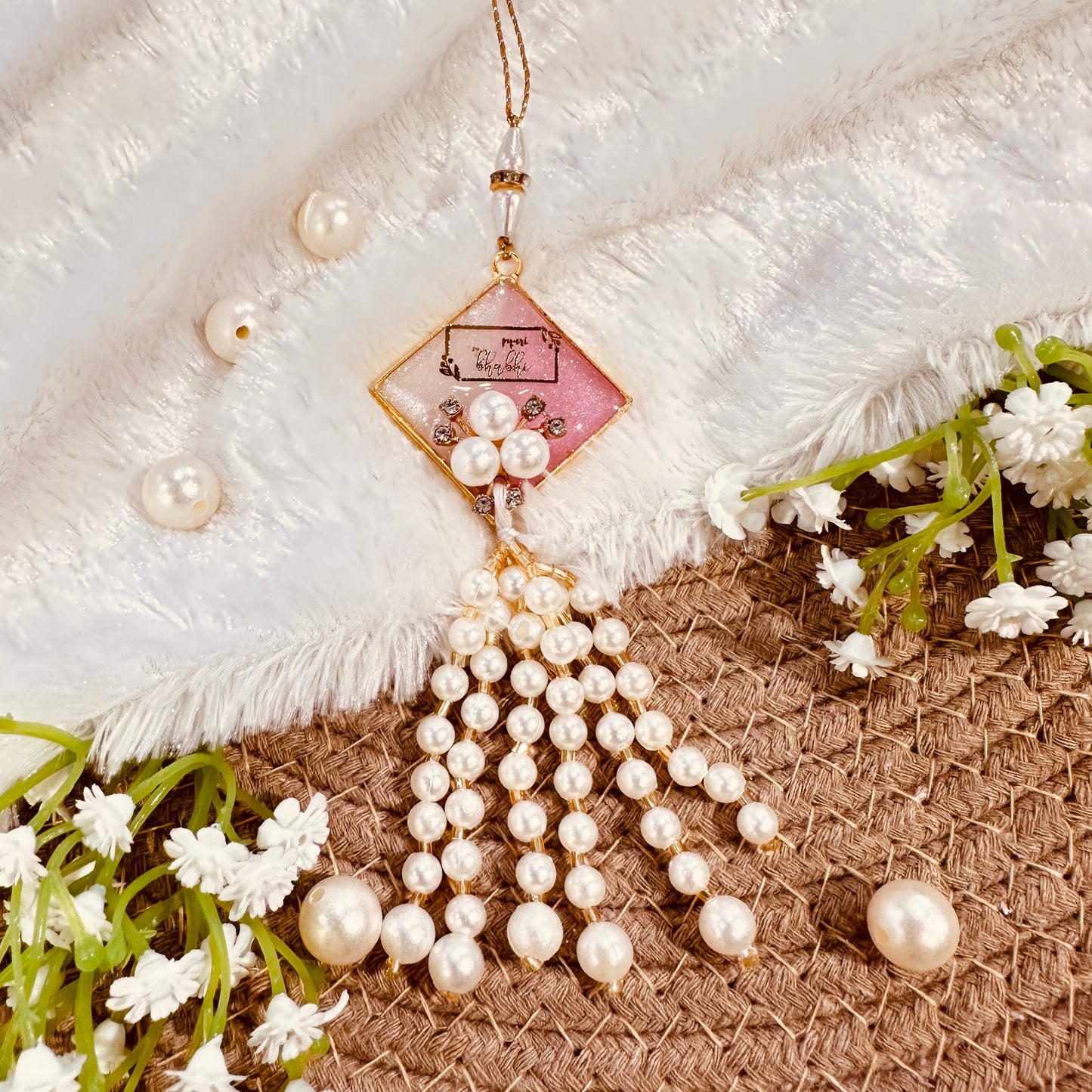 Pink Pearl Lumba Bhabhi Rakhi