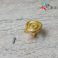 Spiral-shaped Metal Tray Handle Golden
