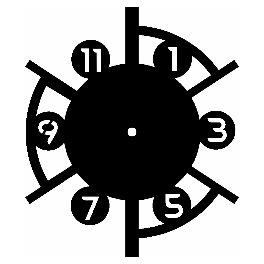 Modern Nautical Wheel Clock CDR Vector Design