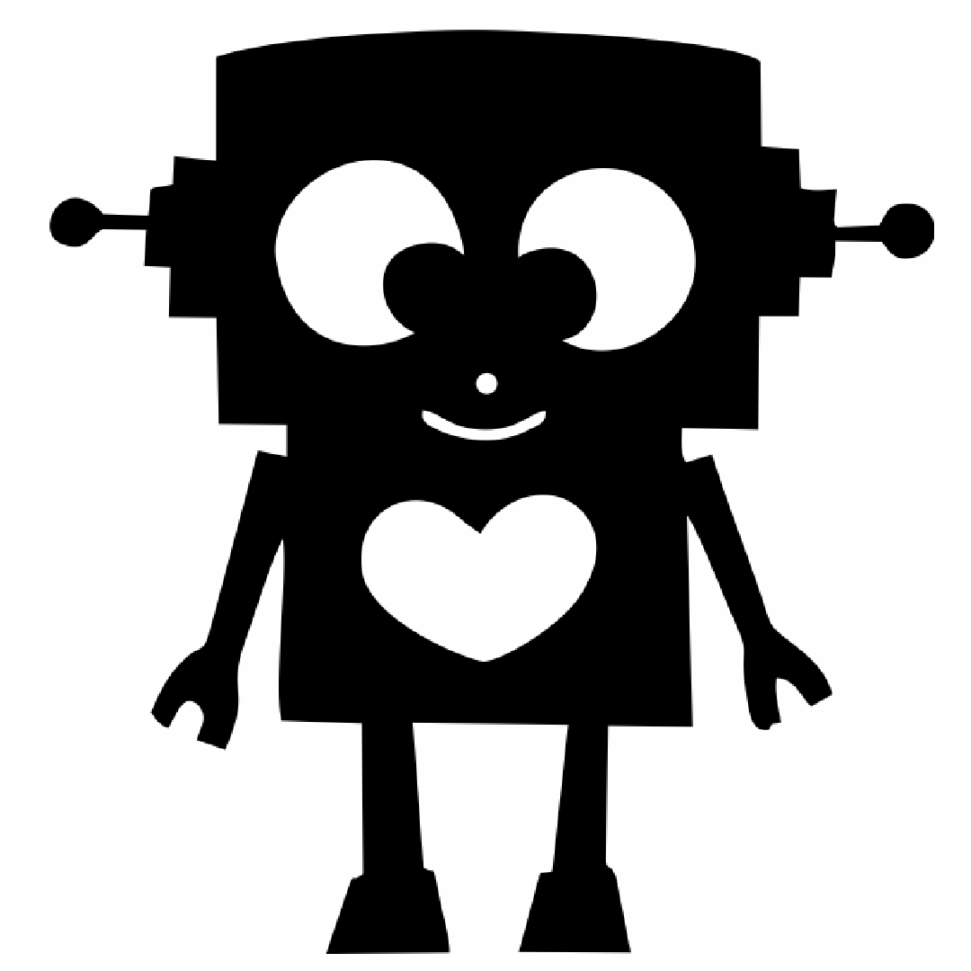 Buy Cheerful Robot Wall Clock CDR Vector Design Online