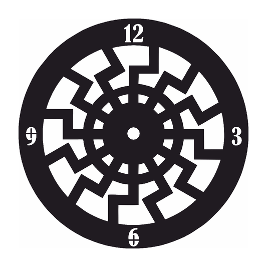 Spiral Maze Clock CDR Vector Design