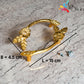 Two Golden Leaf Metal Serving tray handle