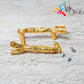 Golden Tree Branch Metal Tray Handle