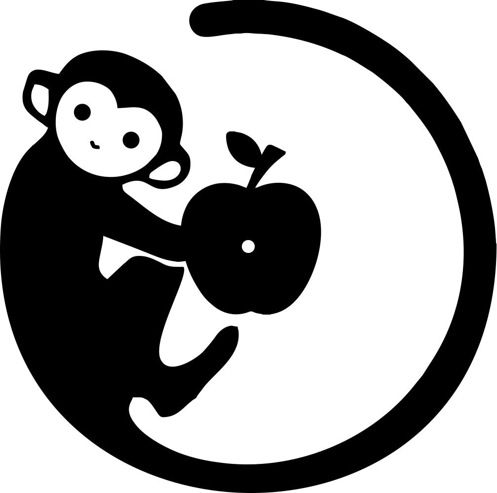 Mischievous Monkey Clock CDR Vector Design