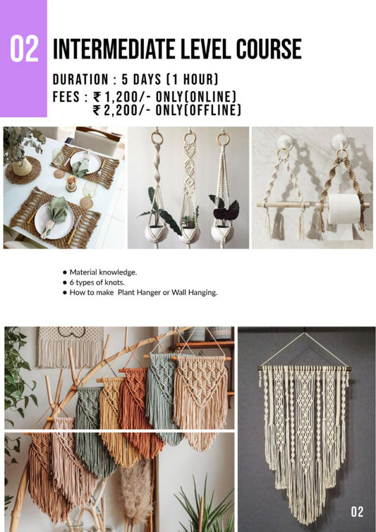 Macrame Intermediate Level Course