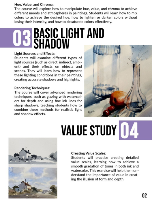 Ink and Watercolor Painting Course