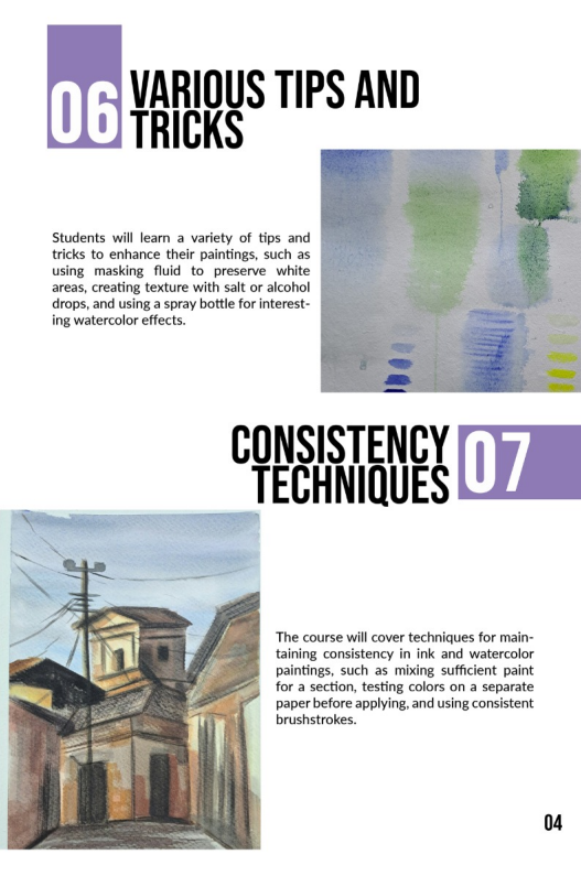 Ink and Watercolor Painting Course