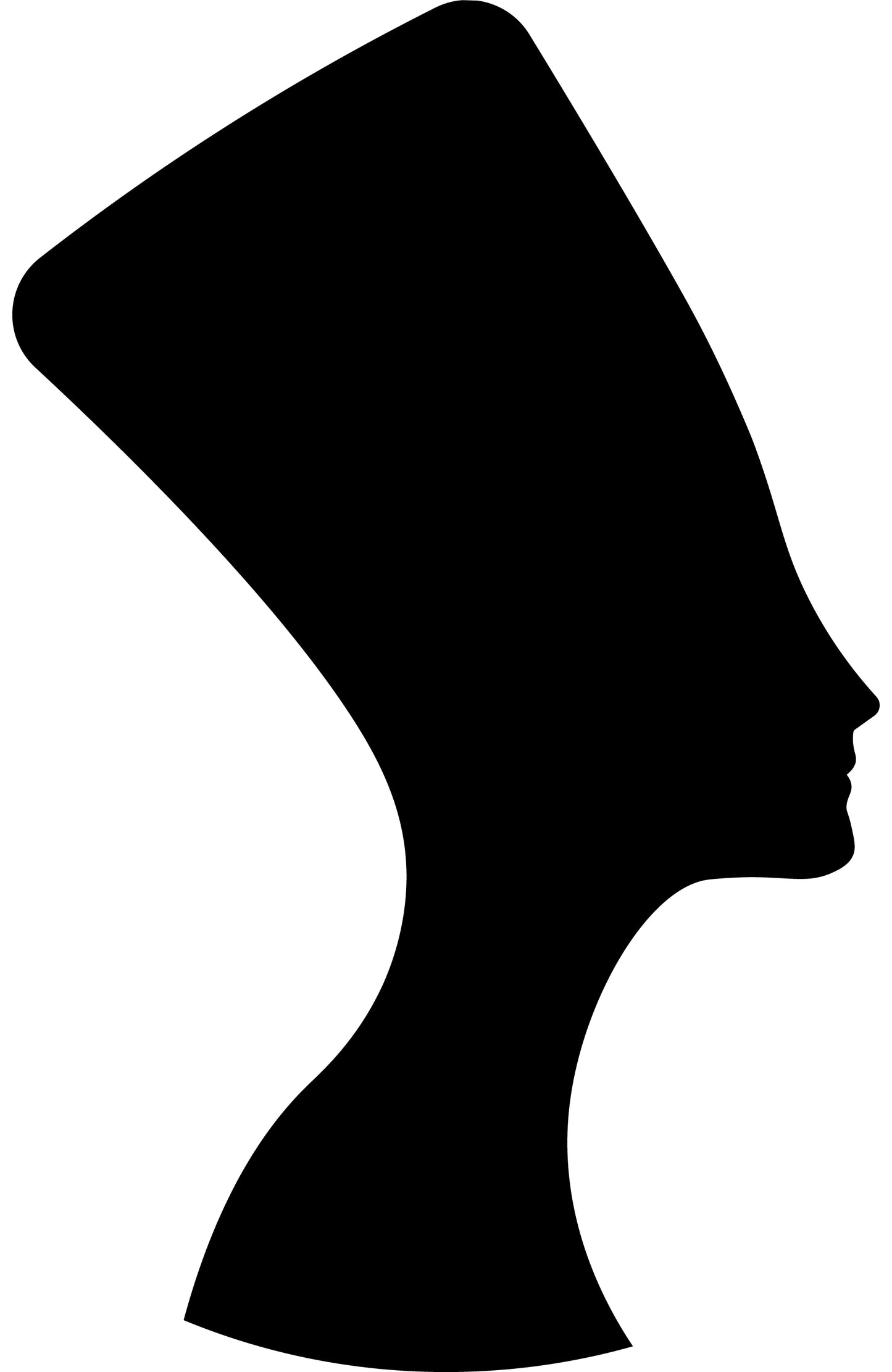 Black beautiful woman Face CDR Vector Design